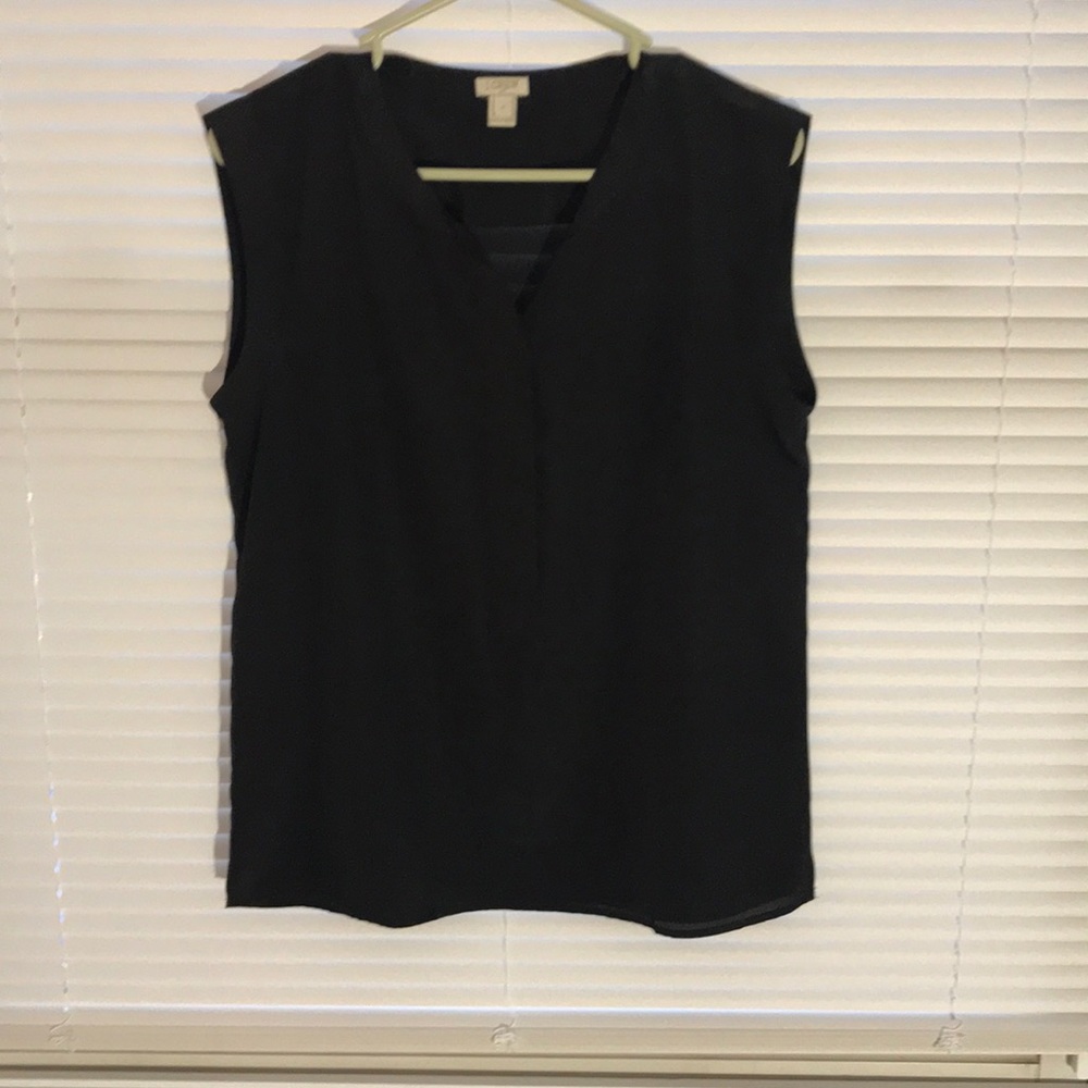 J Crew black blouse